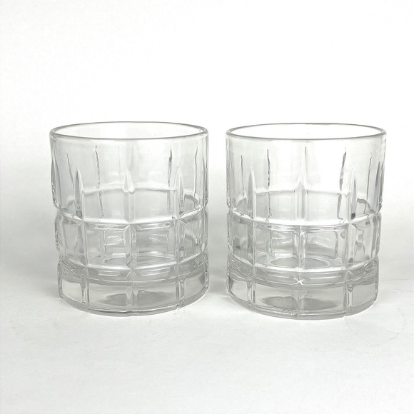 Anchor Hocking Other - MCM Vintage Two Anchor Hocking Manchester Old Fashion Tartan Rocks Glasses